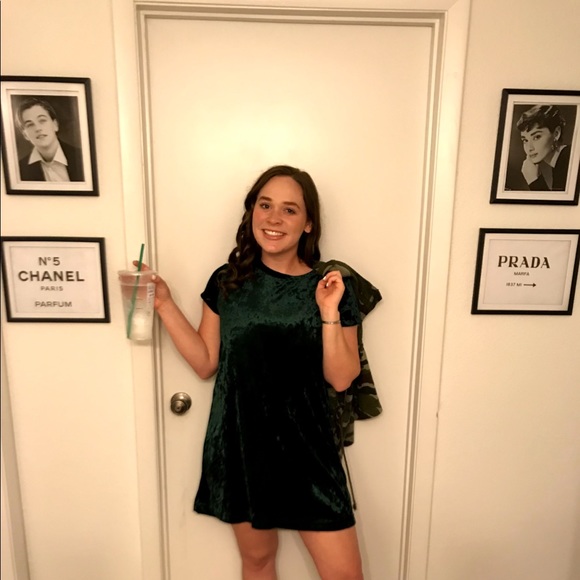 Amazon Dresses & Skirts - Green velvet dress